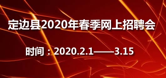 定边县2020年春季大型网络招聘会